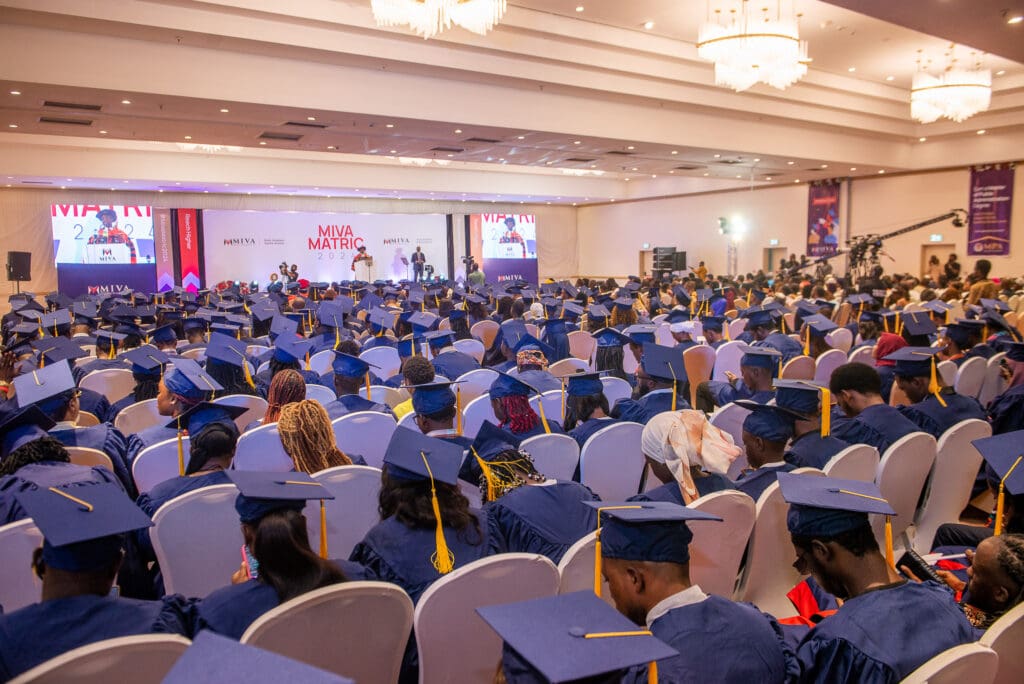 A rear shot of some of the matriculating students at the Miva Matric 2024 in Abuja.